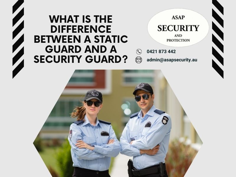 What Is The Difference Between Static Guard And Security Guard?