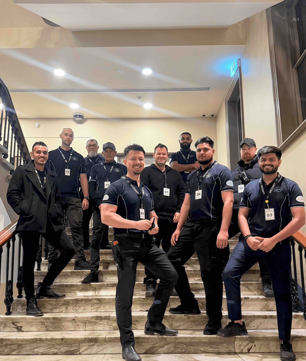 Professional licensed security guards providing static, event, and construction site security services across Melbourne