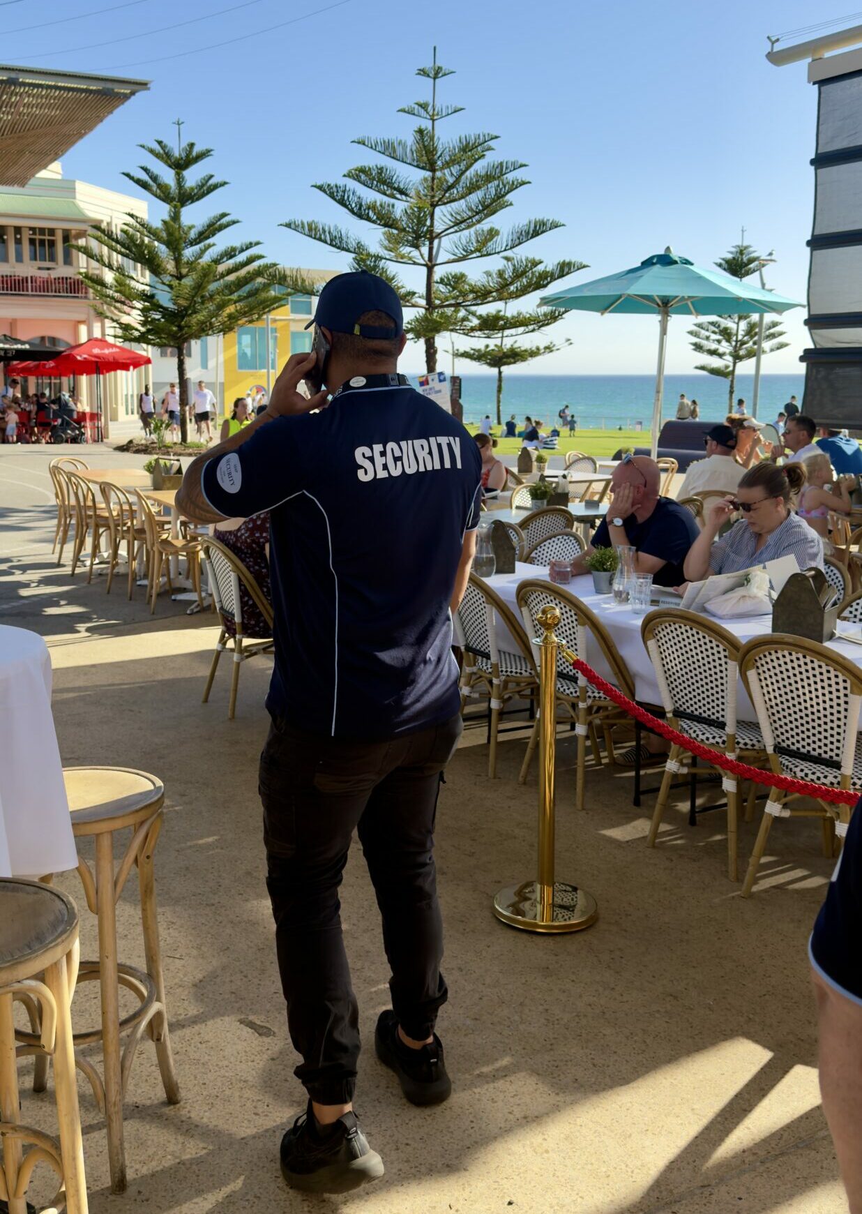 Security guards providing professional event security services at Henley Beach South Australia. Licensed security company servicing Henley Beach and surrounding Adelaide suburbs.